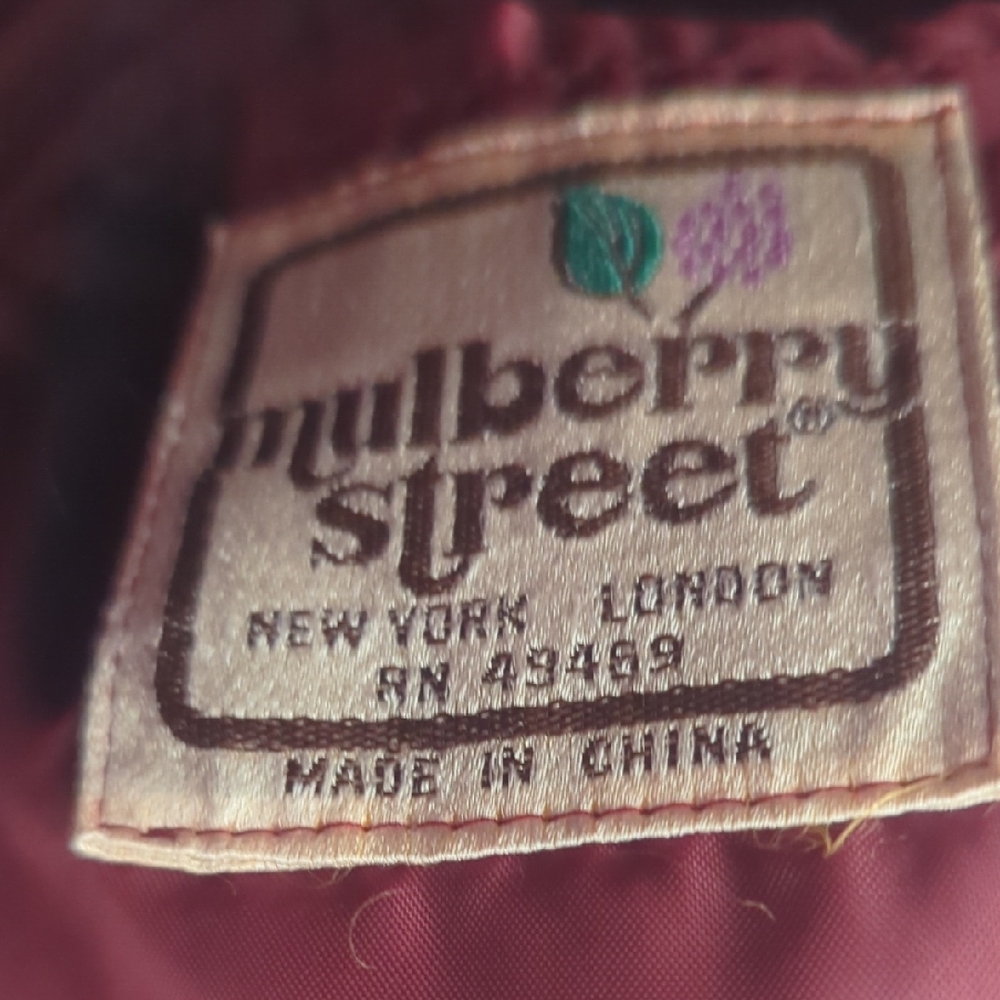Mulberry Street Women's Corduroy Blazer Wine Hue Academia Preppy Vintage Boho - Picture 4 of 15